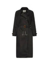 Edenna Trench Coat Black - ISABEL MARANT - BALAAN 2