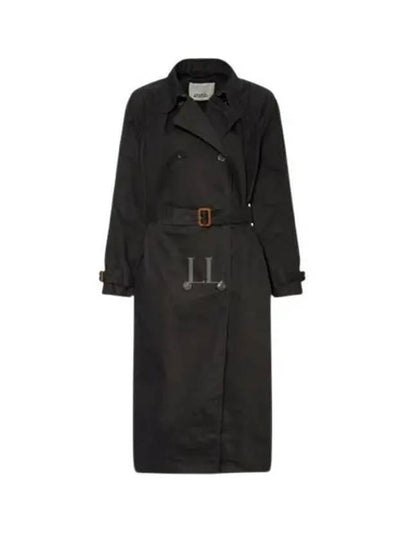 Edenna Trench Coat Black - ISABEL MARANT - BALAAN 2