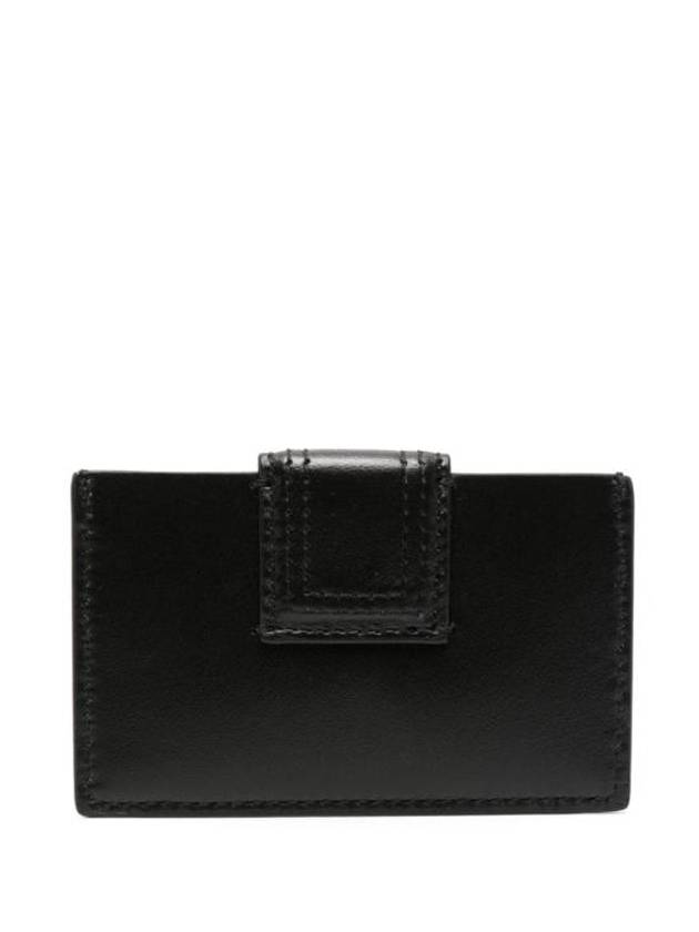 Le Porte Carte Bambino Flap Card Wallet  Black - JACQUEMUS - BALAAN 4