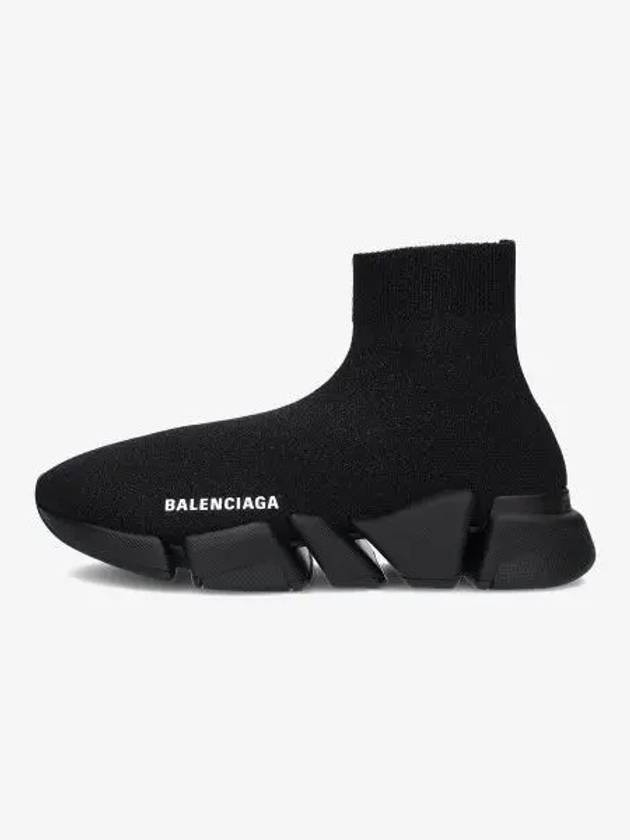 Speed ​​2.0 High Top Sneakers Shiny Black - BALENCIAGA - BALAAN 2