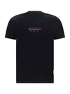 Shadow Back Graphic Print Short Sleeve T-Shirt Black - STONE ISLAND - BALAAN 3