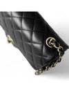 Classic Lambskin Gold Metal Flap Mini Shoulder Bag Black - CHANEL - BALAAN 5