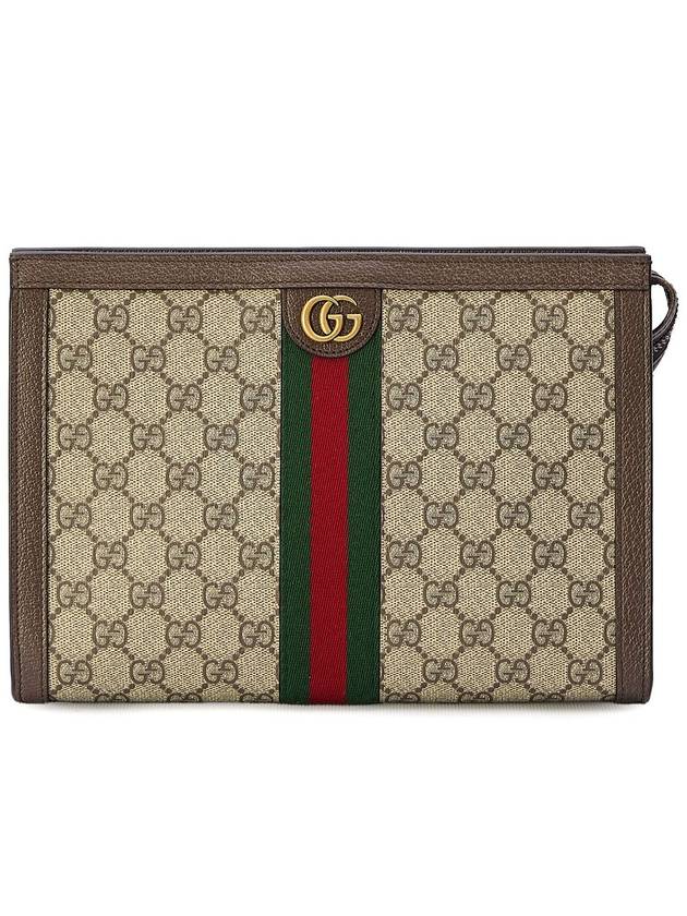 GG Supreme Canvas Ophidia Clutch Bag Beige Ebony - GUCCI - BALAAN 2