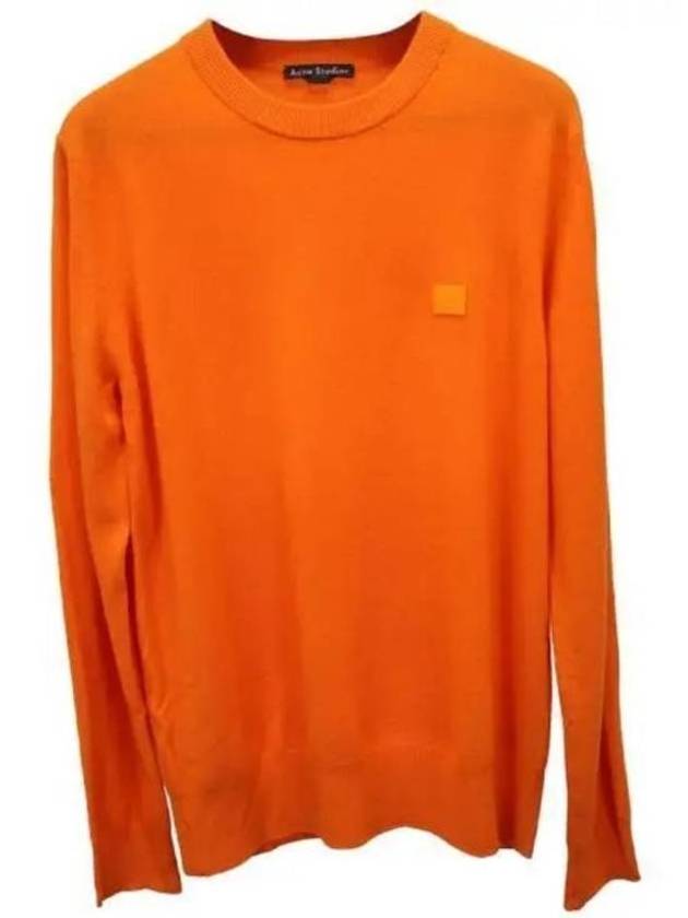 Face Patch Sweatshirt Orange - ACNE STUDIOS - BALAAN 2