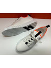 Depart Knit Calfskin Low Sneakers Blanc - HERMES - BALAAN 6