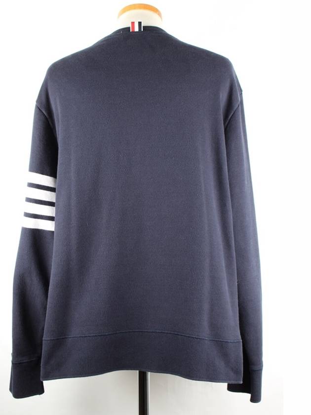 Diagonal armband sweatshirt navy 7 115 - THOM BROWNE - BALAAN 6