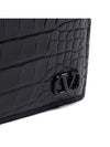 Crocodile Bicycle Wallet Black - VALENTINO - BALAAN.