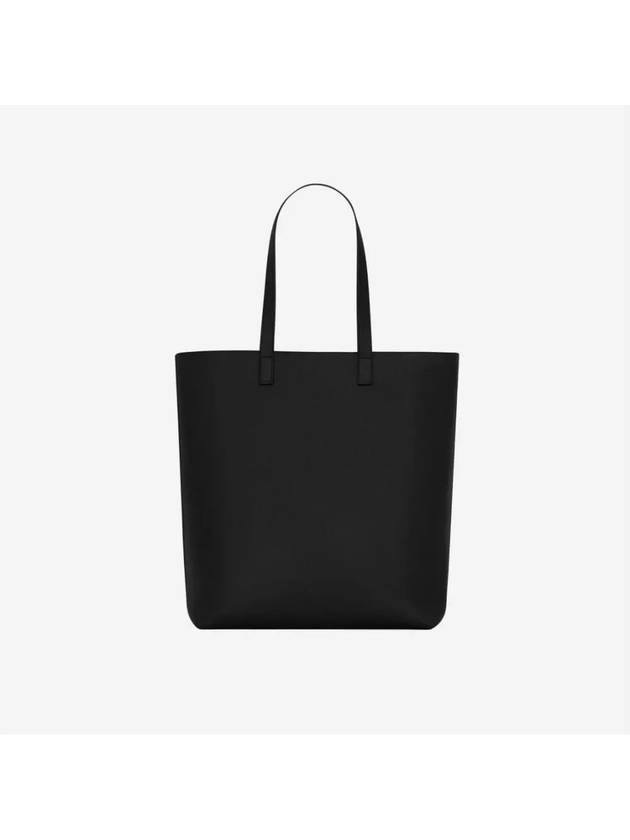 Grained Leather Bold Shopping Shoulder Bag Black - SAINT LAURENT - BALAAN 3