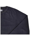 Cotton logo patch crew neck knitwear navy 888 10CMKN316A 004128G - CP COMPANY - BALAAN 3