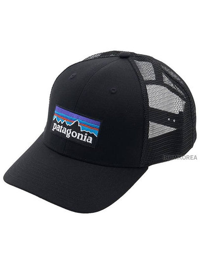 P 6 Logo Trucker Ball Cap Black - PATAGONIA - BALAAN 2