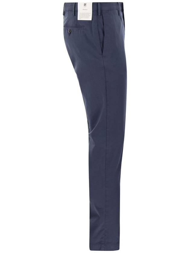 Skinny trousers in cotton and silk - PT TORINO - BALAAN 3