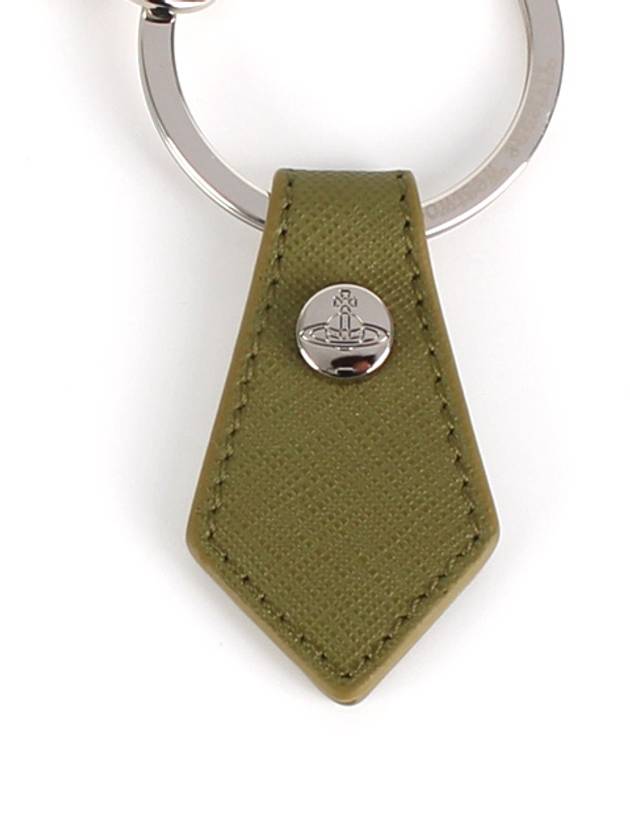 ORB Saffiano Key Holder Green - VIVIENNE WESTWOOD - BALAAN 4