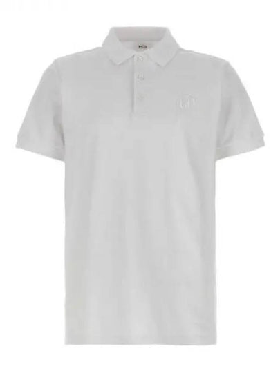 Embroidery Logo Short Sleeve Polo Shirt White - BALLY - BALAAN 2