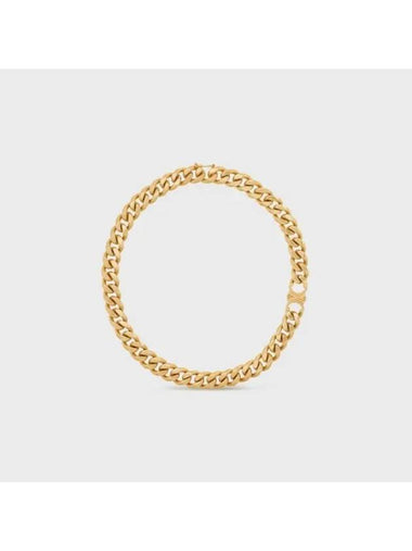 Triomphe Gourmet Necklace Gold Finish Brass - CELINE - BALAAN 1