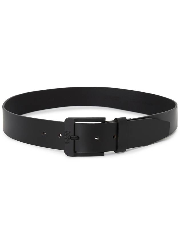 Buckle Leather Belt Black - HUGO BOSS - BALAAN 3