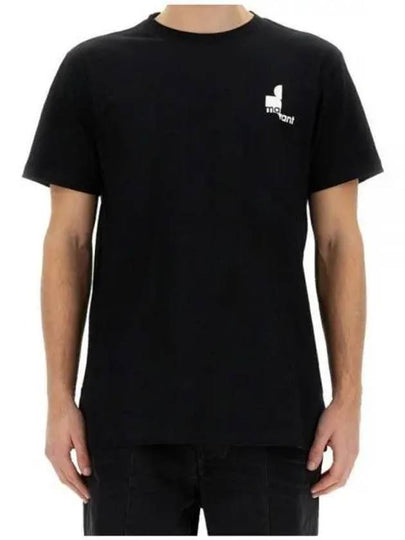 Logo Print Cotton Short Sleeve T-Shirt Black - ISABEL MARANT - BALAAN 2