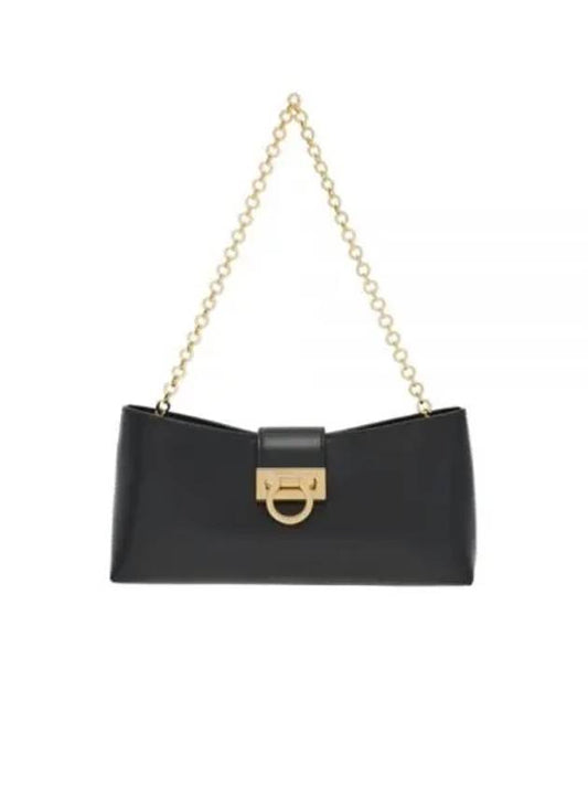 Trifolio Shoulder Bag Black - SALVATORE FERRAGAMO - BALAAN 2