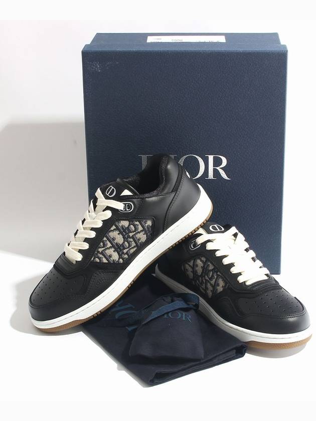 B27 Smooth Calfskin Low Top Sneakers Black - DIOR - BALAAN 7