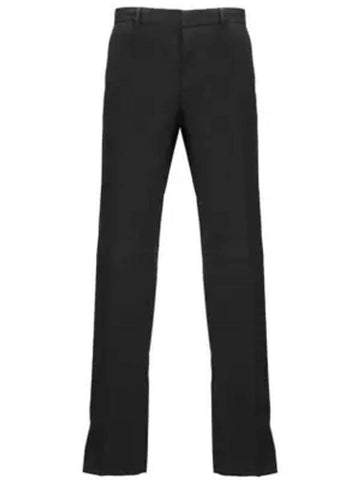 Cotton straight pants black - ERMENEGILDO ZEGNA - BALAAN 1