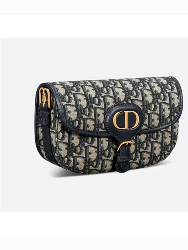 Bobby East West Oblique Jacquard Shoulder Bag Blue - DIOR - BALAAN 4