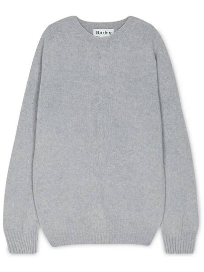 Crew Neck Knit Top Grey - HARLEY OF SCOTLAND - BALAAN 2