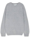 Crew neck knit top gray - HARLEY OF SCOTLAND - BALAAN 2