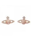 Mini Bas Relief Earrings Rose Gold - VIVIENNE WESTWOOD - BALAAN.