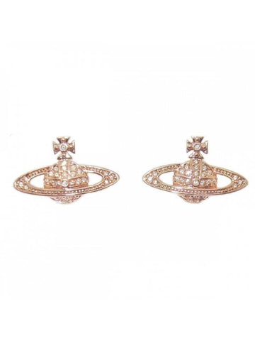 Mini Bas Relief Earrings Rose Gold - VIVIENNE WESTWOOD - BALAAN.