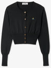 Bea Cropped Cardigan Black - VIVIENNE WESTWOOD - BALAAN 2