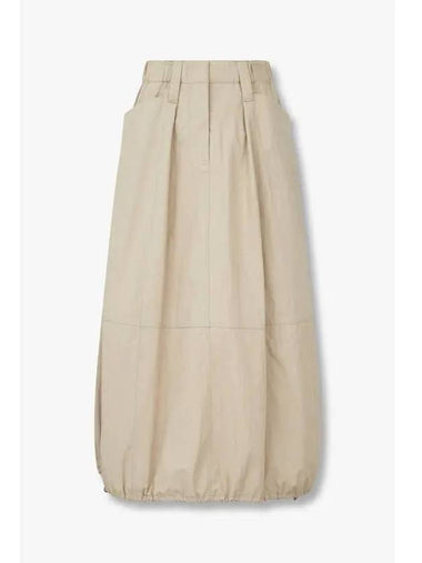 10 epoint women s rounded string skirt beige - BRUNELLO CUCINELLI - BALAAN 1