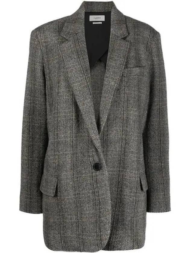 Women's Cikaito Oversize Coat Grey - ISABEL MARANT - BALAAN 2