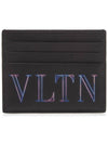 VLTN Neon Card Wallet Black - VALENTINO - BALAAN 2