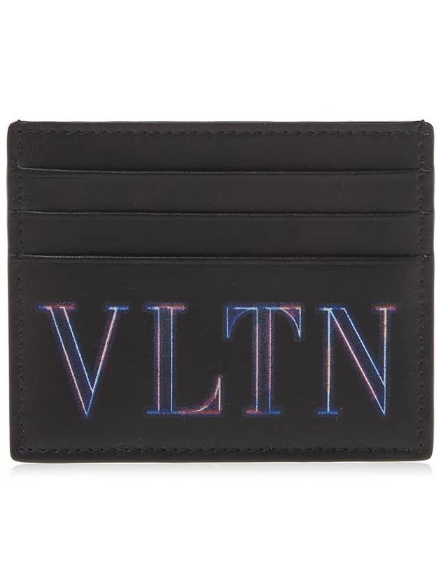 VLTN Neon Card Wallet Black - VALENTINO - BALAAN 2