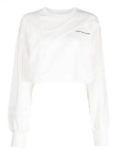 Feng Chen Wang logo embroidered cotton crop sweatshirt 271416 - FENG CHEN WANG - BALAAN 1