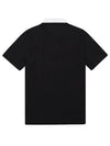 Square Jacquard Short Sleeve T-Shirt 9514LZSSBLACK - BLACK&WHITE - BALAAN 2