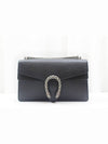 Dionysus small leather shoulder bag black 400249 - GUCCI - BALAAN 1