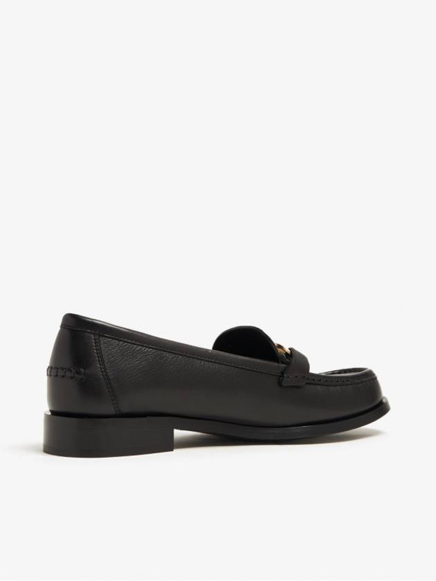 Gancini Ornament Loafers Black - SALVATORE FERRAGAMO - BALAAN 4