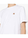 Maison Kitsune Fox Head Patch Classic T Shirt White - MAISON KITSUNE - BALAAN 5