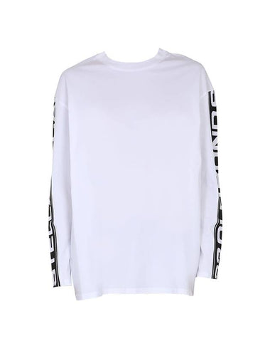 Women's Logo Round Neck Long Sleeve T-Shirt White - STELLA MCCARTNEY - BALAAN 1