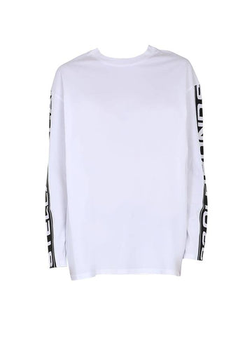 Women's Logo Round Neck Long Sleeve T-Shirt White - STELLA MCCARTNEY - BALAAN 1