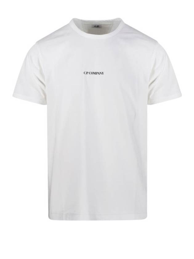 Logo Short Sleeve T-Shirt White - CP COMPANY - BALAAN 2