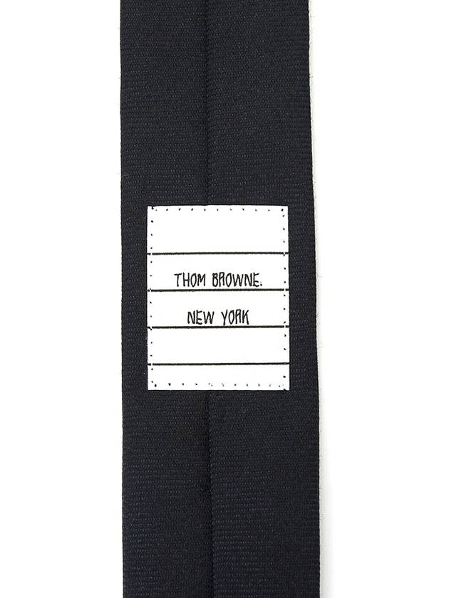 Three-Line Engineer Stripe Wool  Neck Tie Navy - THOM BROWNE - BALAAN 9