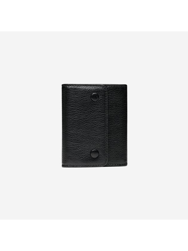 Stitch Snap Button Card Wallet Black - MAISON MARGIELA - BALAAN 4