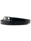 Reversible Adjustable Gancini Leather Belt Black Dark Brown - SALVATORE FERRAGAMO - BALAAN 3