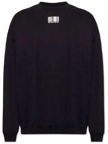 barcode printing sweatshirt black - VETEMENTS - BALAAN 1