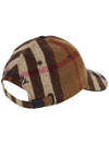 House Check Wool Ball Cap Brown - BURBERRY - BALAAN 5