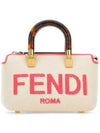 By The Way Small Canvas Tote Bag Red White - FENDI - BALAAN 2