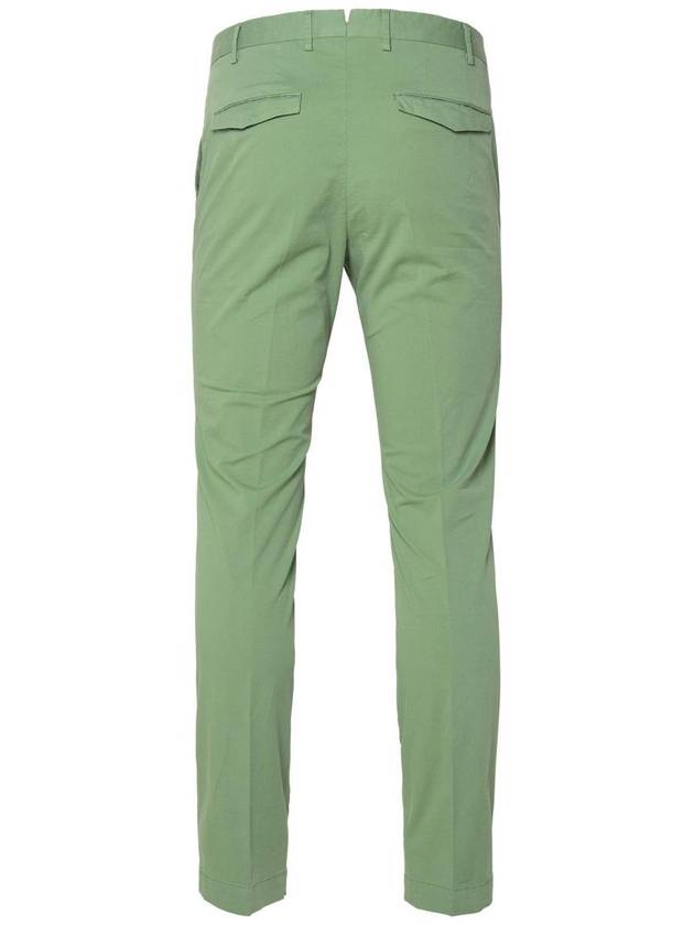 Pt01 Green Cotton Blend Pants - PT01 - BALAAN 3