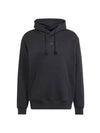 All SZN Embroidered Logo Fleece Hoodie Black - ADIDAS - BALAAN 1