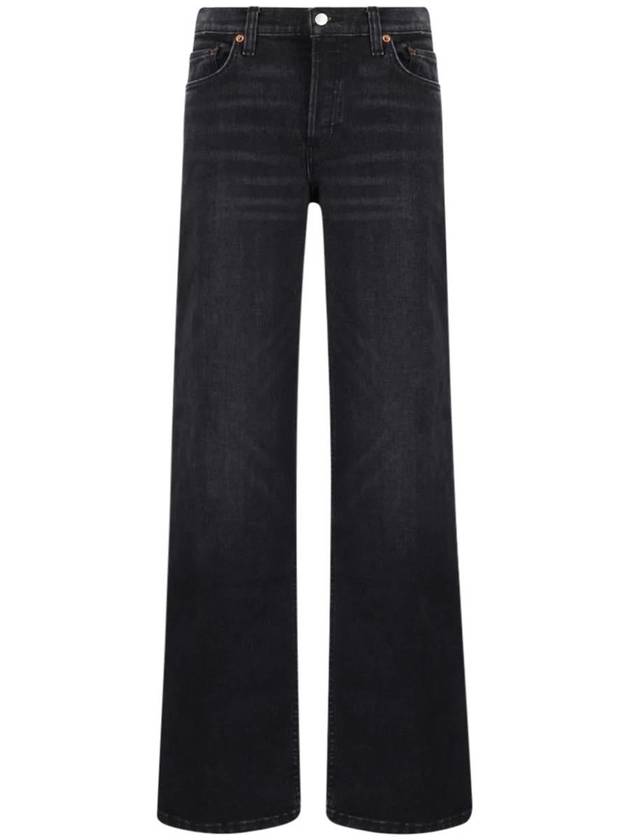 Re/Done Wide Leg Jeans With Patch - RE/DONE - BALAAN 1